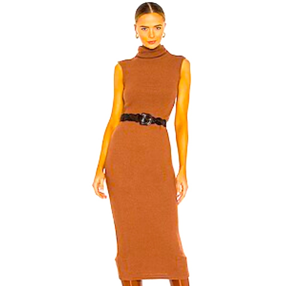 Enza Costa sleeveless turtleneck dress